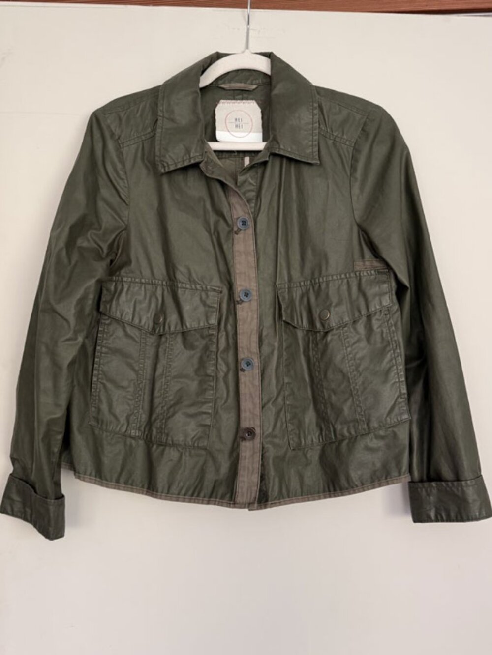 HEI HEI | Waxed Cotton Cropped Jacket